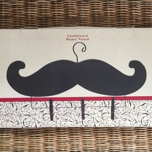 Mustache Chalkboard Memo Board